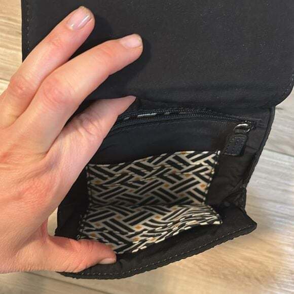 Vera Bradley Black Quilted Mini Hipster - Picture 4 of 6